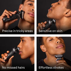 Braun Electric Razor for Men Series 7, Electric Shaver, 4-in-1 Clean & Charge Center, Travel Case, S7 7171cc