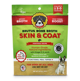 Brutus Broth Skin and Coat Meal Topper for Dogs Mega Pack (Salmon) - Pet Food Topper - Vegetable Broth Powder with Omegas 3, 6 & 9 for Skin and Coat Health - Makes Up to 130 fl oz - USA MEGA SHOP