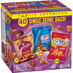 Bugles, Chex Mix & Gardetto Variety Pack Snacks, 40 pk. - USA MEGA SHOP