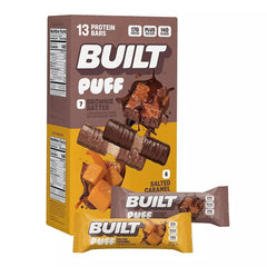 Built Puff, Protein Bar Variety Twin Pack, Brownie Batter & Salted Caramel, Value Pack, 13 ct./1.41 oz.