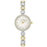 Bulova Ladies Crystal Collection Two-Tone 25mm Watch 98L299 - USA MEGA SHOP