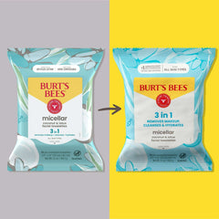 Burt's Bees Micellar Coconut and Lotus Facial Towelettes, 30 Count