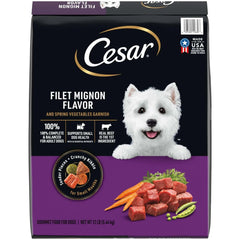Cesar Filet Mignon and Spring Vegetables Dry Dog Food, 5 lb Bag