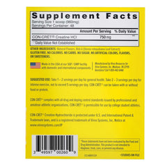 CON-CRET Creatine HCl Flavored Powder, Lemon Lime, 1.62 oz, 2-pack - USA MEGA SHOP