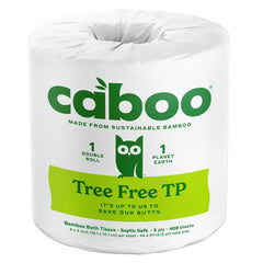 Caboo Bamboo Bath Tissue, 2-Ply, 400 Sheets, 24 Rolls - USA MEGA SHOP