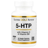 California Gold Nutrition, 5-HTP with Vitamin B6 & Vitamin C, 60 Veggie Capsules - USA MEGA SHOP
