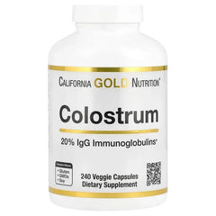 California Gold Nutrition, Colostrum with 20% IgG Immunoglobulins, 240 Veggie Capsules