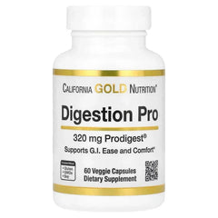 California Gold Nutrition, Digestion Pro with ProDigest®, Botanical Digestive Blend of Artichoke and Ginger Extracts, 320 mg, 60 Veggie Capsules - USA MEGA SHOP