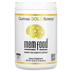 California Gold Nutrition, MEM Food, Memory and Cognitive Support, 1.12 lb (18 oz) 510 g