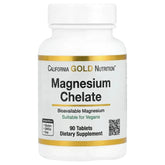 California Gold Nutrition, Magnesium Chelate with Calcium, 90 Tablets - USA MEGA SHOP
