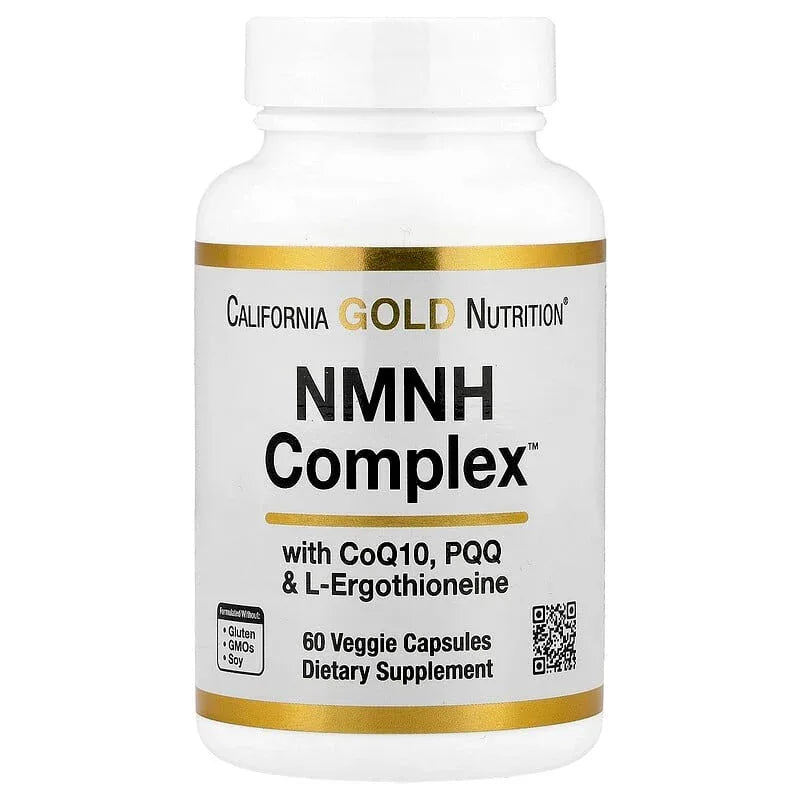 California Gold Nutrition, NMNH Complex, with CoQ10, PQQ & L-Ergothioneine, 60 Veggie Capsules - USA MEGA SHOP