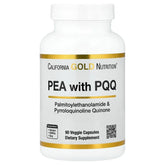 California Gold Nutrition, PEA 300 mg + PQQ 10 mg, 90 Veggie Capsules - USA MEGA SHOP