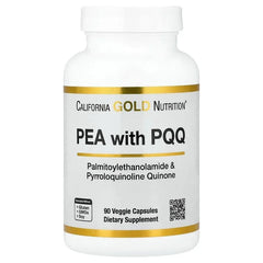 California Gold Nutrition, PEA 300 mg + PQQ 10 mg, 90 Veggie Capsules