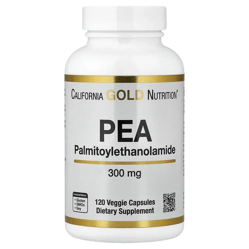 California Gold Nutrition, PEA (Palmitoylethanolamide), 120 Veggie Capsules (300 mg per Capsule) - USA MEGA SHOP