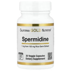 California Gold Nutrition, Spermidine, Rice Germ Extract, 1 mg