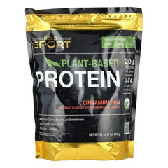 California Gold Nutrition, Sport, Plant-Based Protein with Organic Brown Rice Protein Concentrate, Flaxseed, Chia Seed, 2 lb (907 g)
