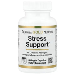 Stress Support with L-Theanine, Ashwagandha, Botanical Blend, and Enzymes, 60 Veggie Capsules - USA MEGA SHOP