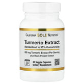 California Gold Nutrition, Turmeric Extract with 95% Curcuminoids, and BioPerine® Black Pepper Extract, 60 Veggie Capsules - USA MEGA SHOP