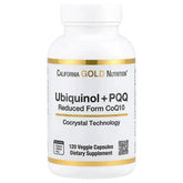California Gold Nutrition, Ubiquinol Reduced Form CoQ10 + PQQ, 120 Veggie Capsules - USA MEGA SHOP
