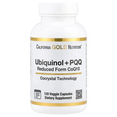 California Gold Nutrition, Ubiquinol Reduced Form CoQ10 + PQQ, 120 Veggie Capsules - USA MEGA SHOP