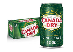 Canada Dry Ginger Ale Soda, 12 fl oz cans, 12 pack
