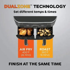 Ninja Foodi 6-in-1, 8-qt. 2-Basket Air Fryer with DualZone Technology, AD150