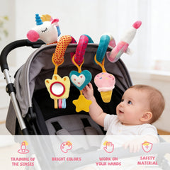 Car Seat Toys, Baby Girl Toys 0-6 Months, Infant Stroller Toys, Newborn Girl Gifts for 0 3 6 9 12 24 Months