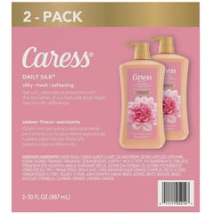 Caress Daily Silk Hydrating Body Wash, White Peach & Orange Blossom, 30 fl.