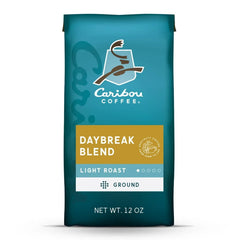 Caribou Coffee Daybreak Blend Premium Light Roast Ground Coffee, Arabica, 12 oz