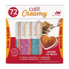 Catit Creamy Lickable Cat Treats Mega Mix, 72-count - USA MEGA SHOP