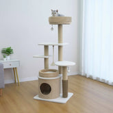 CatryPasadena54inchCatTree-With5LevelsandCondo-Beige7-_1 - USA Mega Shop