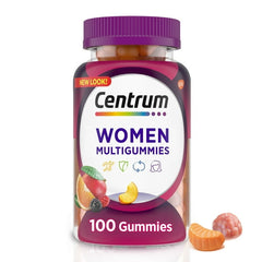 Centrum Multigummies Womens Gummy Vitamins, Multivitamin With Vitamin A, B & C, Assorted Fruit, 100 Count