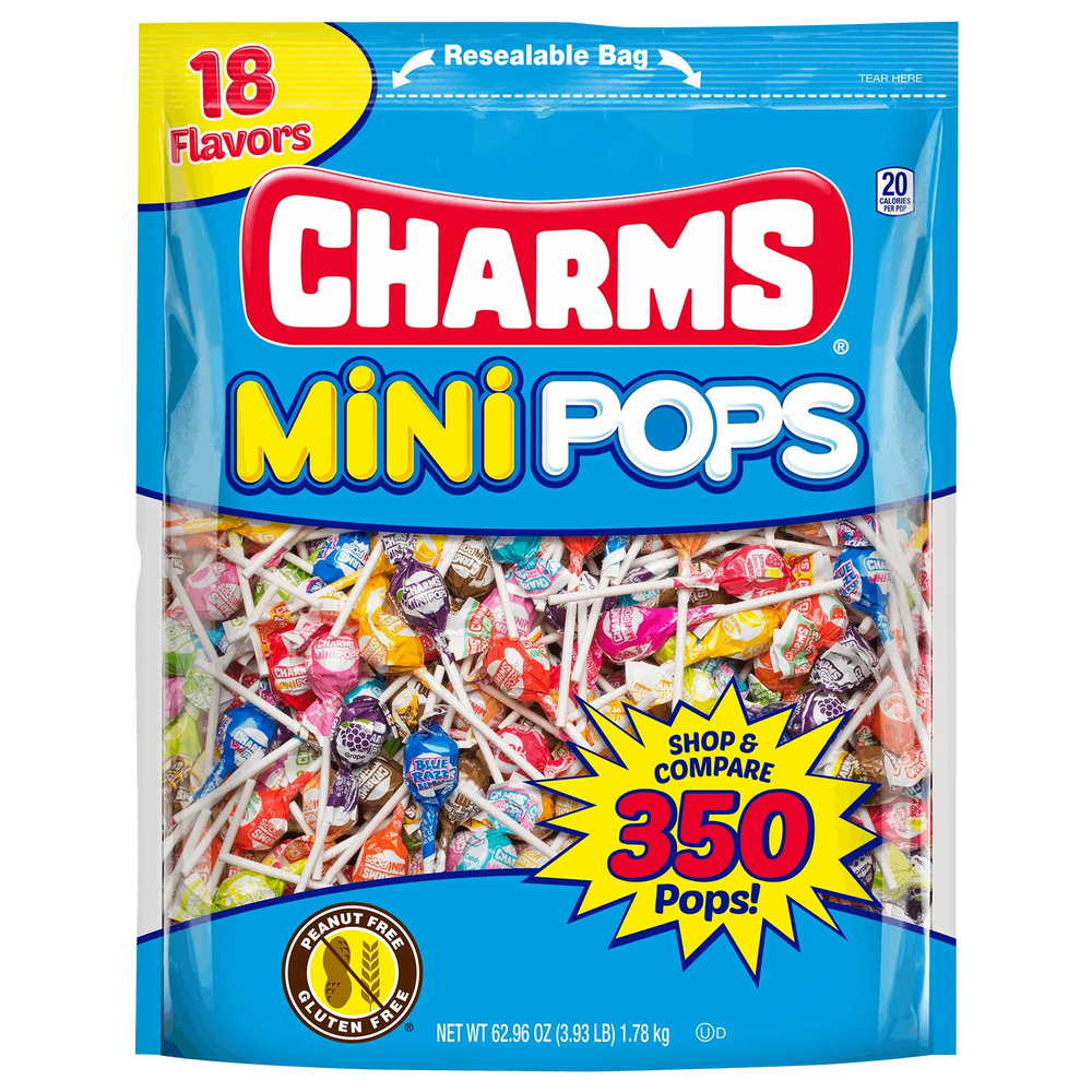 Charms Mini Pops, Assorted Flavors, 350-count - USA MEGA SHOP