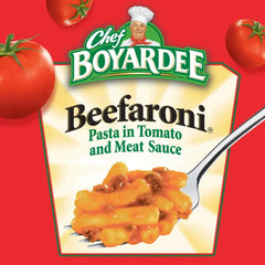 Chef Boyardee Beefaroni in Tomato and Meat Sauce, Ready-to-Eat Meal, 15 oz. Can (Pack of 4)