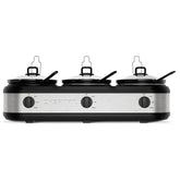 Chefman Stainless Steel Triple Slow Cooker & Buffet Server - USA MEGA SHOP