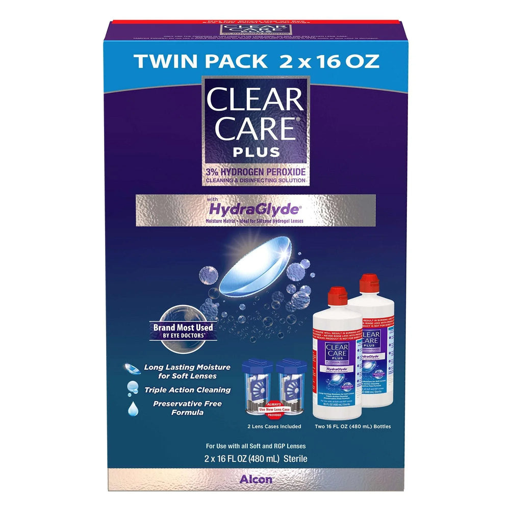 Clear Care Plus Cleaning & Disinfecting Solution, 32 Fluid Ounces - USA MEGA SHOP