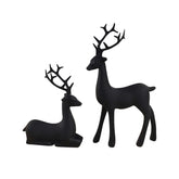 Clearance 2PCS Christmas Reindeer Table Ornaments Christmas Decoration Indoor Decoración De Navidad Para Sala Decoracion Navideña Interior Christmas Decorations for Home Indoor Outdoor Resin Blac - USA MEGA SHOP