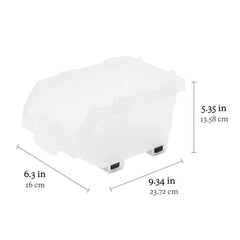 Clearly Stacking Storage Bins, 16-pack - USA MEGA SHOP