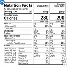 Clif Builder's Protein Bar, Variety Pack, 2.40 oz, 18-count