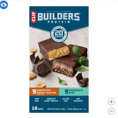 Clif Builder's Protein Bar, Variety Pack, 2.40 oz, 18-count - USA MEGA SHOP