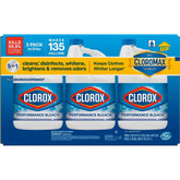 Clorox Performance Bleach, 3 ct., 363 fl. oz. - USA MEGA SHOP