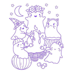 ColorWorld: Spooky Sweet Halloween, Mixed Media
