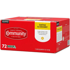 Community Coffee Coffee and Chicory Medium-Dark Roast Single Serve 72 ct. - USA MEGA SHOP