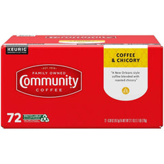 Community Coffee Coffee and Chicory Medium-Dark Roast Single Serve 72 ct.