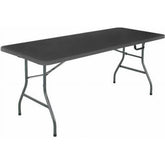 Cosco 6 Foot Premium Folding Table, Black - USA MEGA SHOP