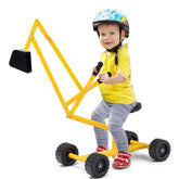 Costway Heavy Duty Kid Ride-on Sand Digger Digging Scooper Excavator for Sand Toy Yellow - USA MEGA SHOP
