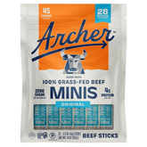 Country Archer Grass-Fed Beef Stick Minis Original, 0.5 oz, 28-Count - USA MEGA SHOP