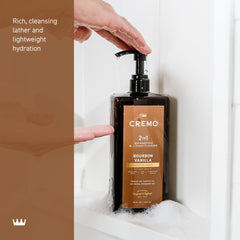 Cremo 2-in-1 Shampoo & Conditioner, Bourbon Vanilla Scent, 32 fl oz