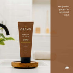 Cremo Concentrated Men's Shave Cream, Bourbon Vanilla Scent, 6 fl oz