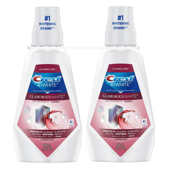 Crest 3D White Glamorous White Alcohol-Free Whitening Mouthwash, Arctic Mint, 32 fl. oz., 2 pk. - USA MEGA SHOP